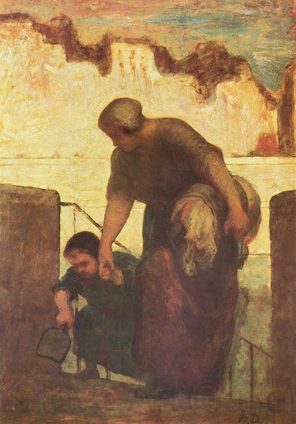 Honore Daumier Die Wascherin Spain oil painting art